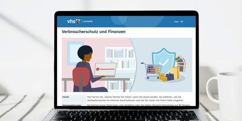 Sicherheit beim Online-Kauf - Verbraucherrechte leicht erklärt / Deutscher Volkshochschul-Verband und Verbraucherzentrale Baden-Württemberg veröffentlichen gemeinsam niedrigschwelliges Bildungsangebot - Foto: presseportal.de