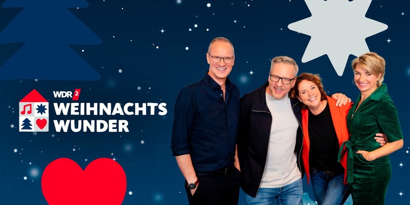 Zusammen feiern. Zusammen spenden. Das WDR 2 Weihnachtswunder in Essen. - Foto: presseportal.de