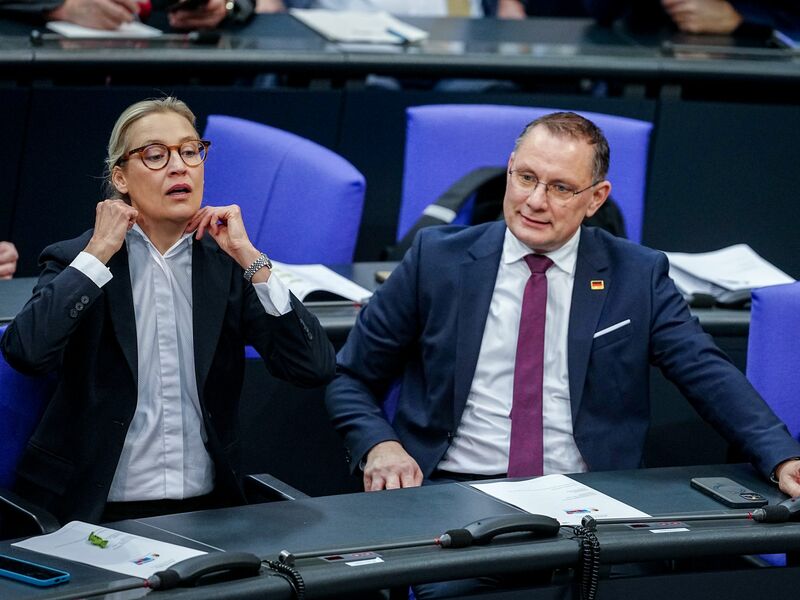 Die Gespräche von Alice Weidel, Co-Fraktionsvorsitzende und Co-Parteichefin der AfD, mit Unternehmern finden nach Angaben ihres Sprechers bislang meist im vertraulichen Rahmen statt.  - Foto: Kay Nietfeld/dpa