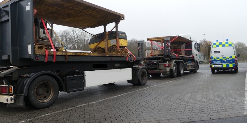 POL-OH: Autobahnpolizei Bad Hersfeld kontrolliert Lastzug mit gefährlichen Ladungssicherungsmängeln - Foto: presseportal.de