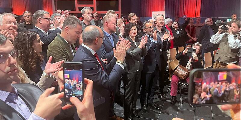 BSW-Spitzenpolitiker am Wahlabend - Foto: über dts Nachrichtenagentur