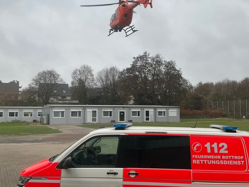 FW-BOT: Verkehrsunfall auf der Horster Straße - Rettungshubschrauber im Einsatz - Foto: presseportal.de