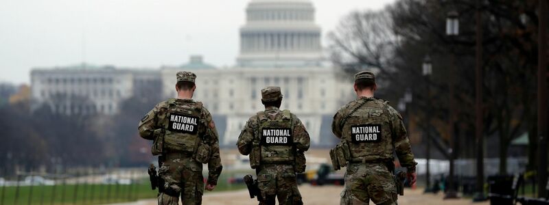 Nationalgardisten wurden von Schüssen in Washington getroffen. (Archivbild) - Foto: Rahmat Gul/AP/dpa