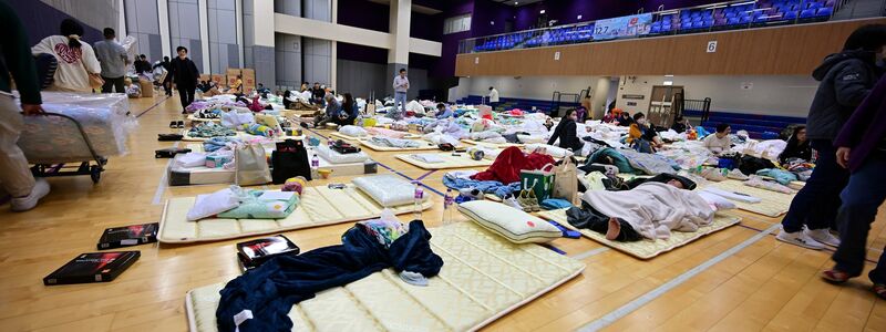 Hunderte suchten Schutz in Notunterkünften.   - Foto: Zhu Wei/Xinhu/dpa