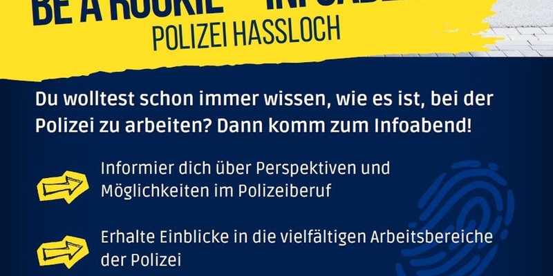 POL-PDNW: be a rookie - Infoabend der Polizei Haßloch - Foto: presseportal.de