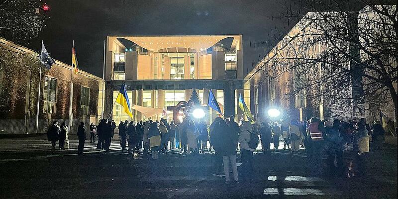 Ukraine-Protest vor dem Kanzleramt am 27.11.2025 - Foto: über dts Nachrichtenagentur