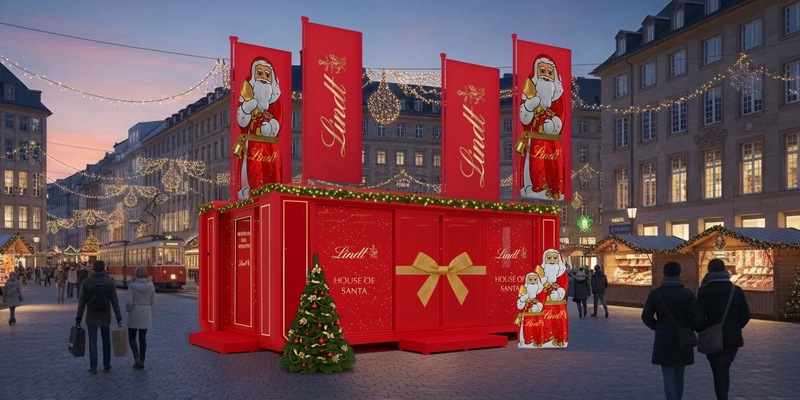 Lindt eröffnet das House of Santa: eine festliche Pop-up Experience rund um den beliebten Lindt Weihnachtsmann - Foto: presseportal.de