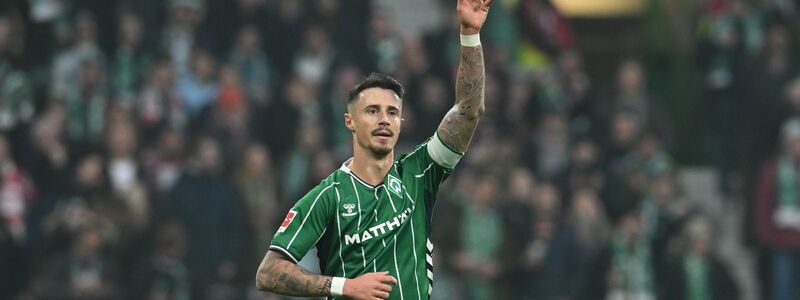 Marco Friedl brachte Werder per Kopf in Führung. - Foto: Carmen Jaspersen/dpa