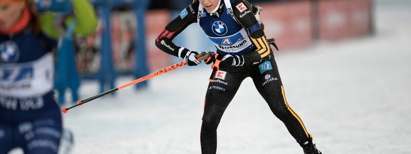 Franziska Preuß musste ein Mal in die Strafrunde. - Foto: Björn Larsson Rosvall/TT News Agency/AP/dpa