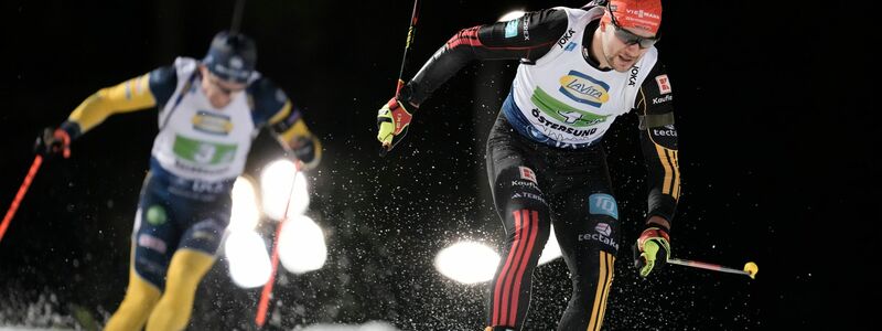  Danilo Riethmüller belegte mit der Männer-Staffel Platz vier. - Foto: Björn Larsson Rosvall/TT News Agency/AP/dpa