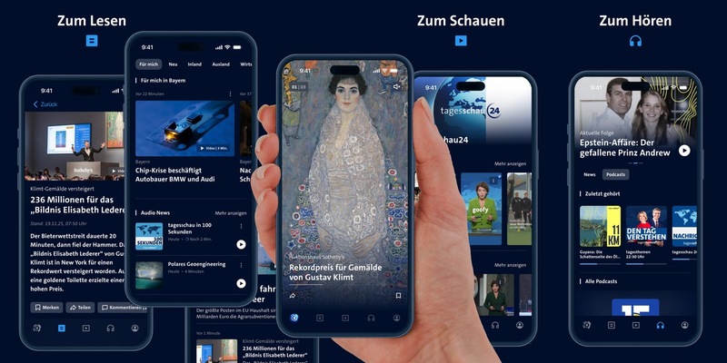 Erweiterte Funktionen und Features: Neue Version der tagesschau APP geht online - Foto: presseportal.de