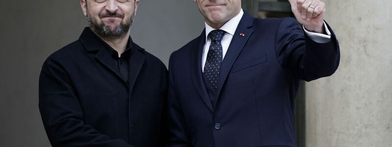 Beim Gespräch von Macron und Selenskyj ging es auch um militärische Sicherheitsgarantien. - Foto: Stephane De Sakutin/AFP/dpa