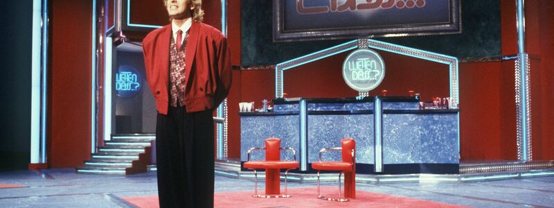 Thomas Gottschalk damals bei seiner «Wetten, dass..?»-Premiere. (Archivbild) - Foto: Jörg Schmitt/dpa