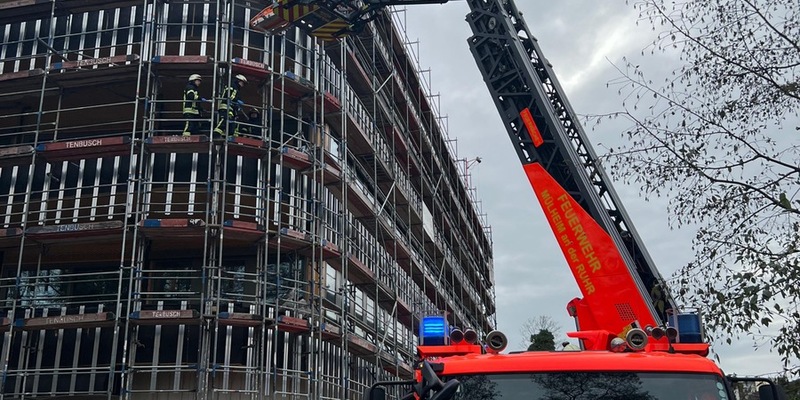 FW-MH: Arbeitsunfall auf Baustelle in Müllheim-Saarn - Foto: presseportal.de