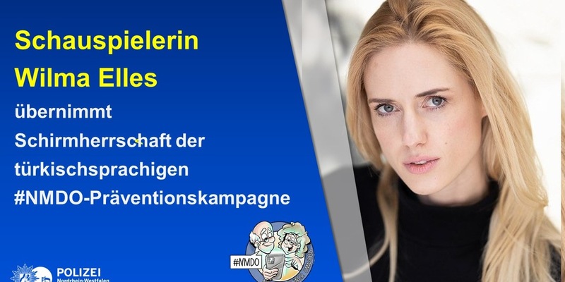 POL-OB: Schauspielerin Wilma Elles übernimmt Schirmherrschaft der türkischsprachigen #NMDO-Präventionskampagne der Polizei Oberhausen - Foto: presseportal.de