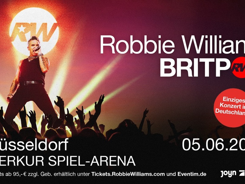 Robbie Williams spielt sein einziges Deutschland-Konzert 2026 in Düsseldorf - Foto: presseportal.de