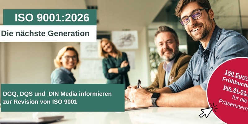 Revision ISO 9001: Tagungsreihe von DGQ, DQS und DIN Media bietet kompakte Orientierung - Foto: presseportal.de