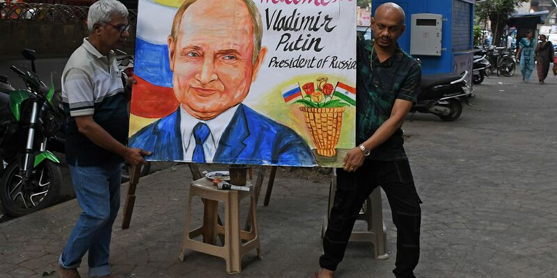 Putin besucht derzeit das langjährige Partnerland Indien. - Foto: Ashish Vaishnav/SOPA Images via ZUMA Press Wire/dpa