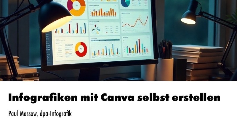 Infografiken einfach gestalten: Canva Pro für den Einsatz in Marketing & PR / Ein Webinar der news aktuell Academy - Foto: presseportal.de