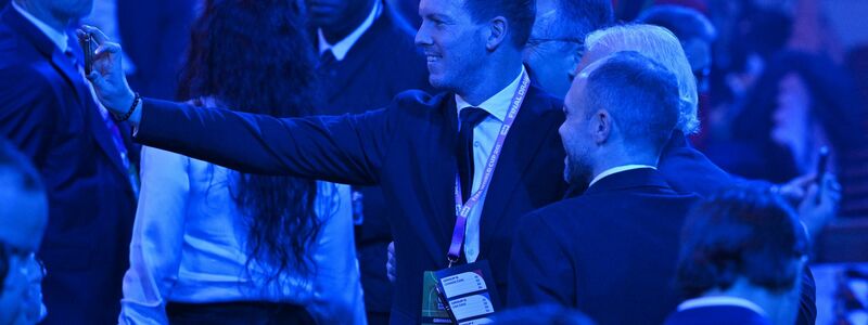 Julian Nagelsmann präsentierte sich mit guter Laune.  - Foto: Mandel Ngan/POOL AFP/AP/dpa