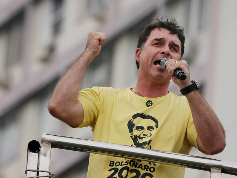 Flávio Bolsonaro will im kommenden Jahr für das Präsidentenamt antreten. (Archivbild) - Foto: Bob Karp/ZUMA Press Wire/dpa