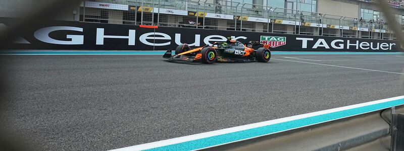 Norris musste auch einen Schreckmoment überstehen.  - Foto: Fatima Shbair/AP/dpa