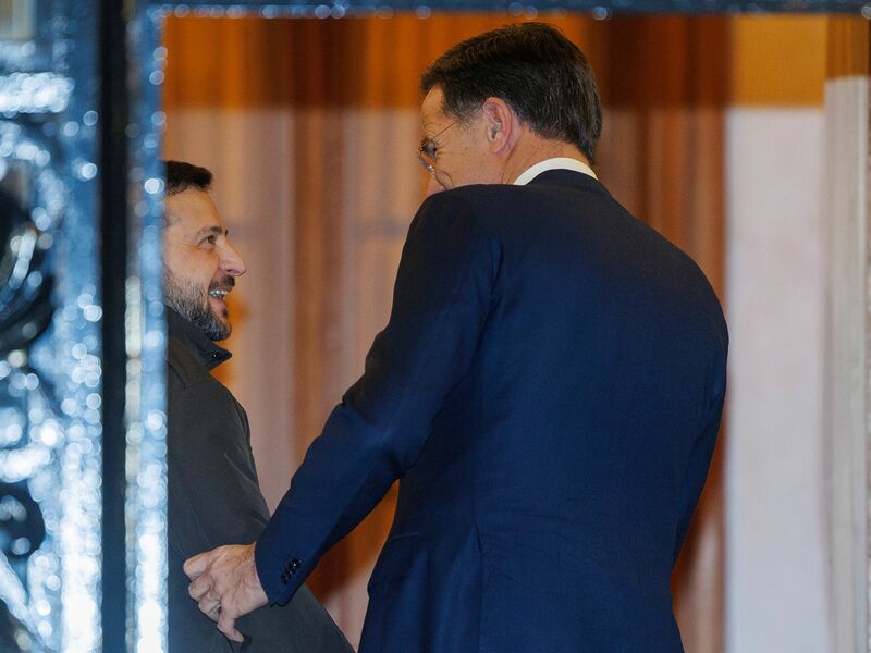 Nato-Generalsekretär Mark Rutte will den ukrainischen Präsidenten Wolodymyr Selensky am Abend in seiner Residenz empfangen. (Archivbild) - Foto: Olivier Matthys/Pool EPA/AP/dpa