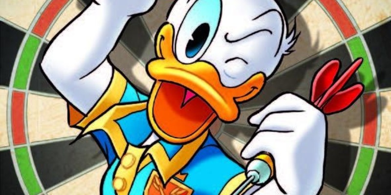 Darts-Welle begeistert Entenhausen - Donald Duck im Pfeile-Fieber! - Foto: presseportal.de