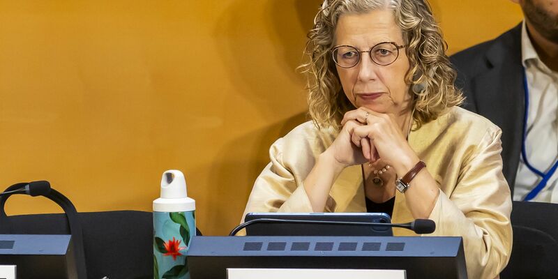 Inger Andersen, Exekutivdirektorin des UN-Umweltprogramms, stellte den globalen Umweltausblick vor. (Archivbild) - Foto: Salvatore Di Nolfi/KEYSTONE/dpa