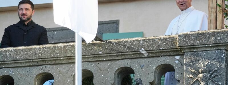 Am Nachmittag wird er von Meloni empfangen. - Foto: Andrew Medichini/AP/dpa