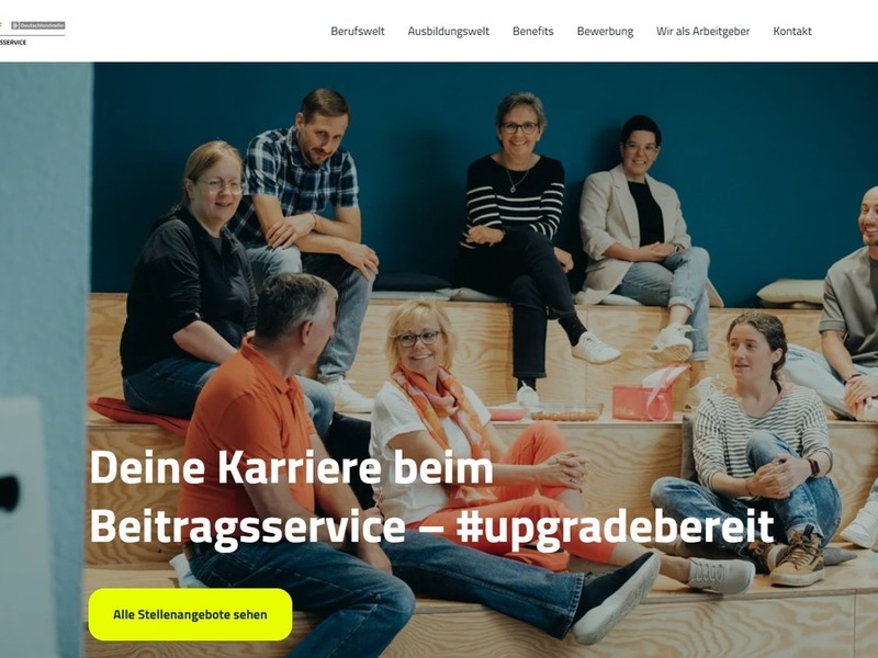 #upgradebereit: Beitragsservice launcht neues Karriereportal - Foto: presseportal.de