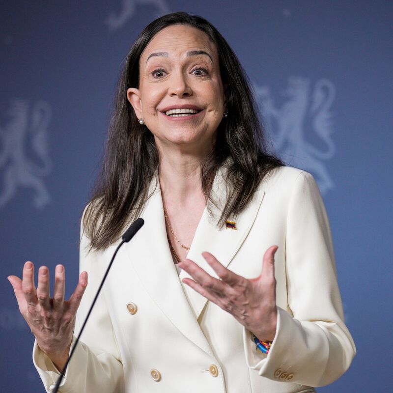 Maria Corina Machado hat kürzlich in Oslo den Friedensnobelpreis in Empfang genommen und führt die Opposition in Venezuela. (Archivbild) - Foto: Stian Lysberg Solum/NTB/dpa