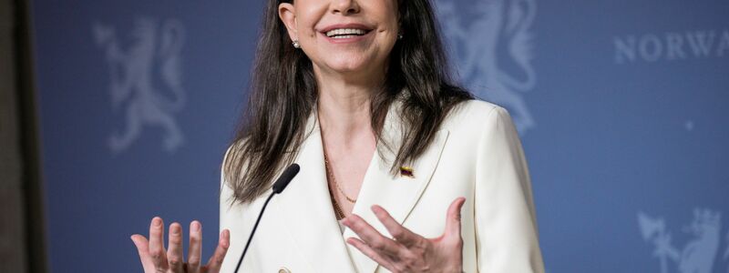 Auf einer Pressekonferenz berichtete sie von einem emotionalen Wiedersehen mit ihren Kindern. - Foto: Stian Lysberg Solum/NTB/dpa