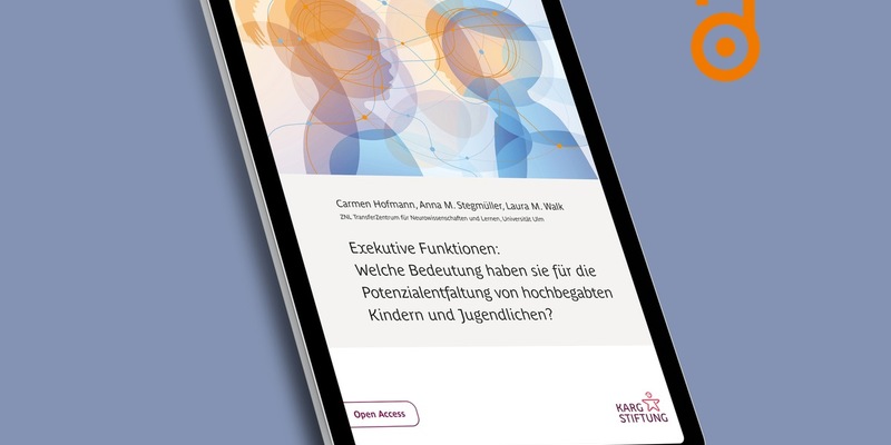 Was Selbstregulation mit Potenzialentwicklung zu tun hat / Karg-Stiftung ermöglicht Expertise zur Bedeutung der Exekutiven Funktionen in der Begabtenförderung - Foto: presseportal.de