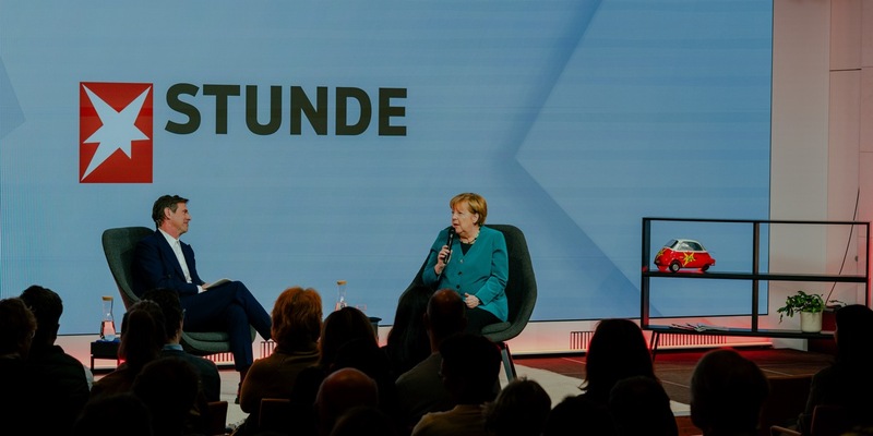 Livetalk-Format stern Stunde / Künstliche Intelligenz: Angela Merkel sieht Europa vor großer Schlacht mit den USA - Foto: presseportal.de