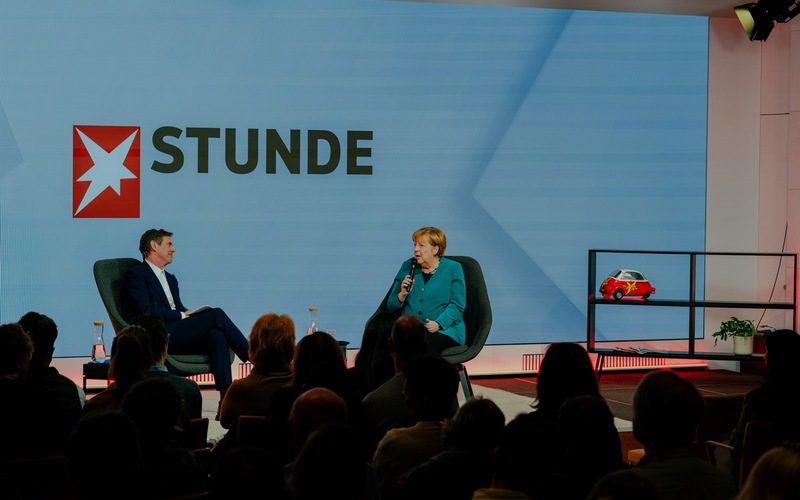 Livetalk-Format stern Stunde / Künstliche Intelligenz: Angela Merkel sieht Europa vor großer Schlacht mit den USA - Foto: presseportal.de
