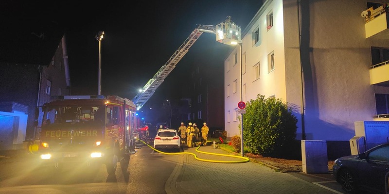 FW-KLE: Wohnungsbrand in einem Mehrfamilienhaus an der Waldstraße - Foto: presseportal.de