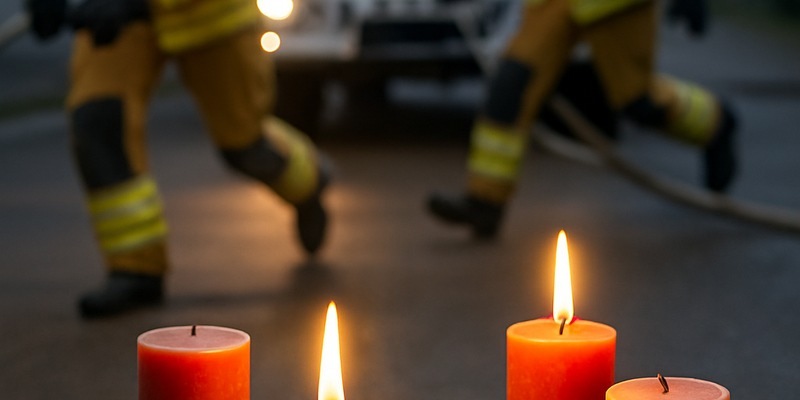 FW-NE: Nachbarn retten zwei Menschen vor Eintreffen der Feuerwehr | Zimmerbrand durch Adventsgesteck - Foto: presseportal.de