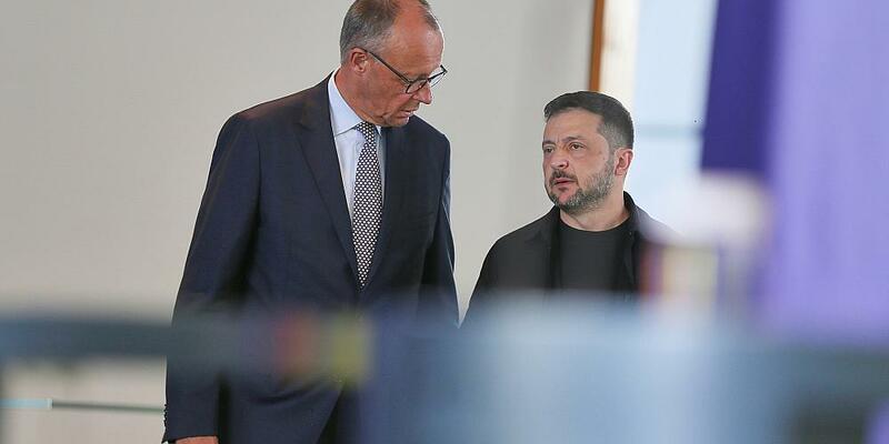 Friedrich Merz und Wolodymyr Selenskyj (Archiv) - Foto: über dts Nachrichtenagentur