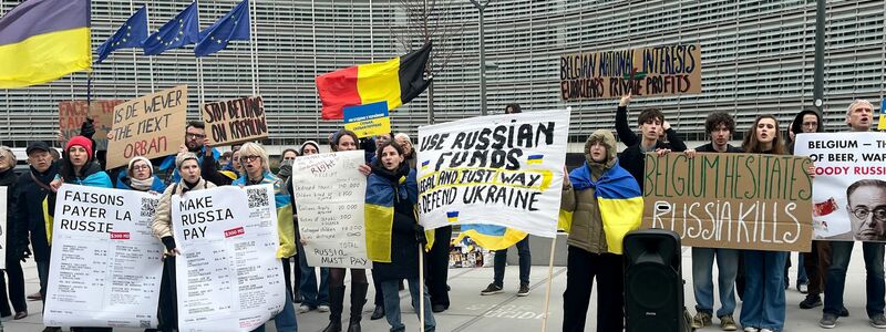 Die belgische Regierung blockiert den Plan bislang mit Verweis auf rechtliche und finanzielle Risiken. - Foto: Katharina Redanz/-/dpa