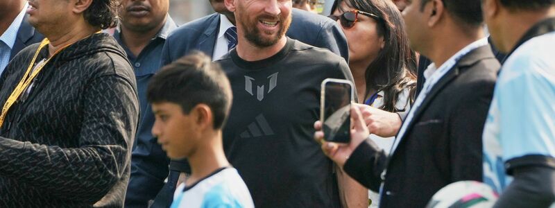 Am Rande der Tour von Lionel Messi in Indien gab es Ausschreitungen. - Foto: Bikas Das/AP/dpa