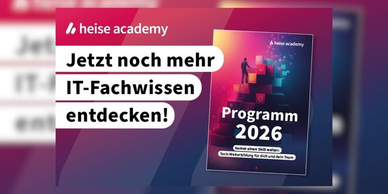 heise academy: Wissensvorsprung sichert Zukunft / Tech-Weiterbildung als Überlebensstrategie - Foto: presseportal.de