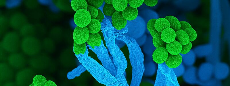Penicillium bedeutet auf Lateinisch «kleiner Pinsel», weil die Zellketten mit Sporen am Ende so ähnlich aussehen (Handout) - Foto: Ulrich Kück/ Birgit Hoff/Vereinigung für Allgemeine und Angewandte Mikrobiologie/dpa