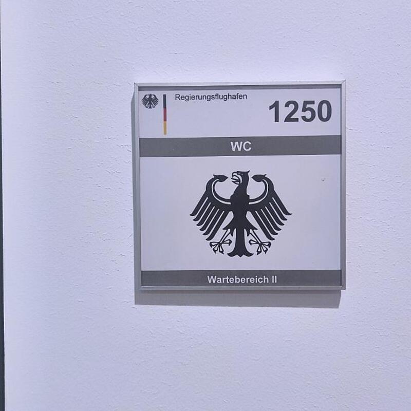 WC im Wartebereich des Regierungsflughafens (Archiv) - Foto: über dts Nachrichtenagentur