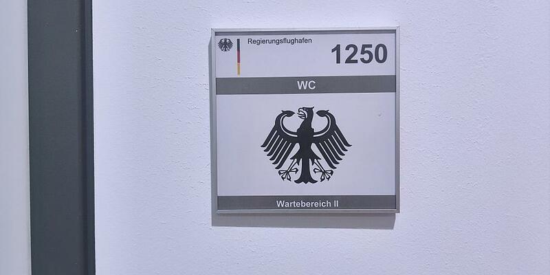 WC im Wartebereich des Regierungsflughafens (Archiv) - Foto: über dts Nachrichtenagentur