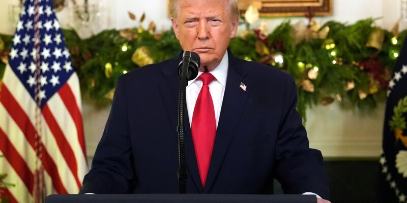 Trump verspricht Soldaten Schecks vor Weihnachten - Foto: Doug Mills/Pool The New York Times/AP/dpa