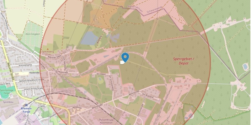 POL-HB: Nr.: 0833 --Verdacht auf englische Fliegerbombe - Evakuierung und Entschärfung in Bremen Farge-- - Foto: presseportal.de