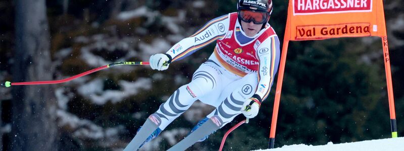 Bester Deutscher in der ersten Abfahrt von Gröden: Romed Baumann. - Foto: Luciano Bisi/AP/dpa