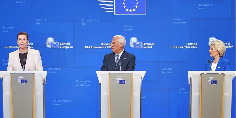 Frederiksen, Costa und von der Leyen am 19.12.2025 - Foto: über dts Nachrichtenagentur