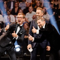 Joko Winterscheidt Steven Gätjen Klaas Heufer-Umlauf Joko und Klaas gegen ProSieben - Foto: Joyn/Nadine Rupp, presseportal.de